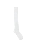 Sheer See-Through Shirred Long Knee-High Socks