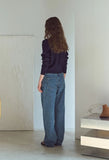 Women Semi-Wide Denim Pants