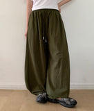 Kalgo Pintuck Banding Balloon Wide Pants