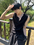 Urban henley neck sleeveless