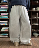 Rukini Banding String Side Pin Tuck Brushed Jogger Pants