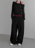(Unisex) Drick Strap Belt Sweatpants
