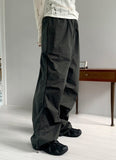 Socle Shirring Pleated Two-Way Jogger Pants
