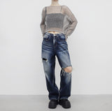 (Unisex) Hinoa Vintage Damage Pants