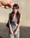 Risen Denim Wide Overalls