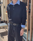 Leson Square Leather Belt