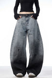 Dirty Spray Balloon Denim