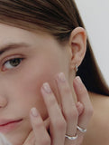 Truvion (W) Waterdrop One-Touch Earrings