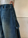 [unisex] Pihyo Carpenter Balloon Denim Wide Pants
