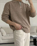 Eve Collar Half Zip Up Knit