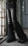 Snap Slit Denim Pants