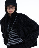 Tomer High Neck Fur Coat