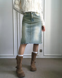 Hazel Vintage Surgical Denim Midi Skirt