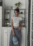 Lucy Shirring Spandex Cap Short Sleeve