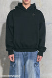 (MADE) CROP INCISION HOODIE
