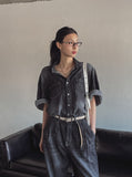 Blitz Cool Denim Short-Sleeved Shirt