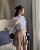 Log Pleated Bandng Skirt