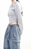 Tren Crop Hood Zip Up