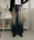 Felint Washing Incision Balloon Denim Pants