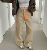 Banding Semi Wide 4-Season Cotton Pants