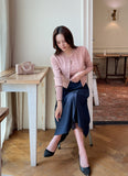 Miette Ribbed Sleeveless Cardigan Set