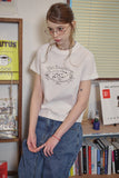 Kitty Home Crop Short Sleeve Tee