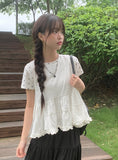 Kinu Frill Sleeveless Layered Blouse