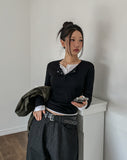 Molly Layered Button Long Sleeve