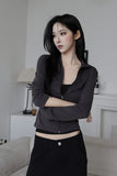 Beni Zip-up Long Sleeve Top