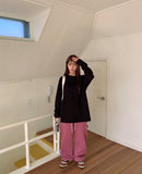 [unisex] Econs basic brushed long sleeve tee