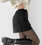 Year-End Party Look Mood Wool Luxury Short Pants