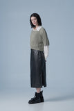 Side wrap long skirt