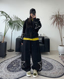 Rubid Crack Star Hood Zip-Up