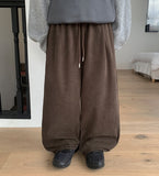 [unisex] Ninico Banding Corduroy Wide Pants