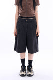 Ripi carpenter bermuda denim pants