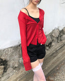 Huben Ribbed Long Sleeve Cardigan