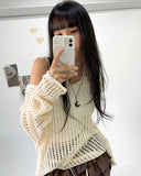 more loose net knit