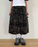 [unisex] Hobur Camo Carpenter Banding Bermuda Pants