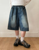 Entillo Track Denim Bermuda Pants