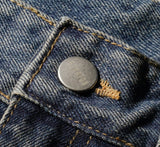 Smudge Balloon Wide Denim Pants