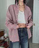 Roin loose fit spring check shirt