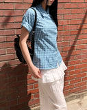 New Mal Check Short Sleeve Roll-up Shirt