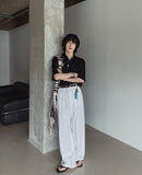 Monette linen wide pants