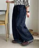 Toisya Bijo Wide Raw Denim Pants