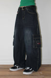 TWIN POCKET WIDE DENIM