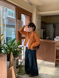 Yurudi High Neck Collar Knit Cardigan