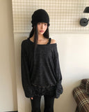 Herin Striped Frill Long-Sleeve T-Shirt