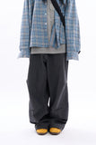 Senj over parachute snap denim pants