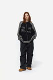 [2-WAY] Curved Block Knit Zip-Up