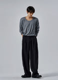 Maison two tuck back banding slacks